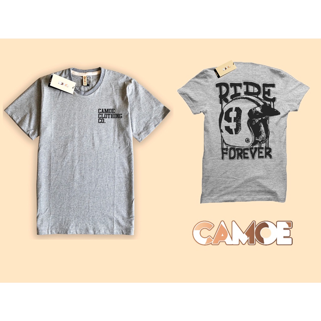 CAMOE Racing Ride Forever Classic Motorcycle เสื้อยืด 2 ด้าน
