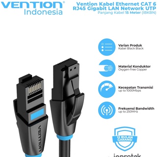 สั่ง.! Vention สายเคเบิลแลน RJ45 Cat.6 UTP อีเธอร์เน็ตกิกะบิต 15 เมตร