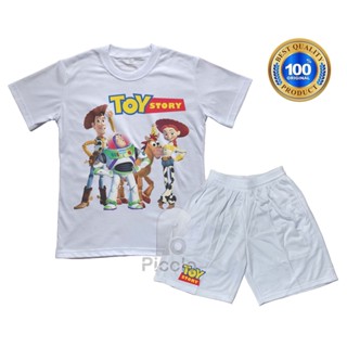 (ฟรีชื่อ) เสื้อยืด ลายการ์ตูน TOY STORY UNISEX สําหรับเด็ก