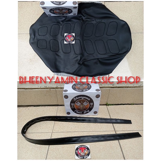 หนัง Krakap Cofer Wrap Cover Saddle Jog อานและเข็มขัดนิรภัย Suzuki A100 Suzuki A 100 Standard