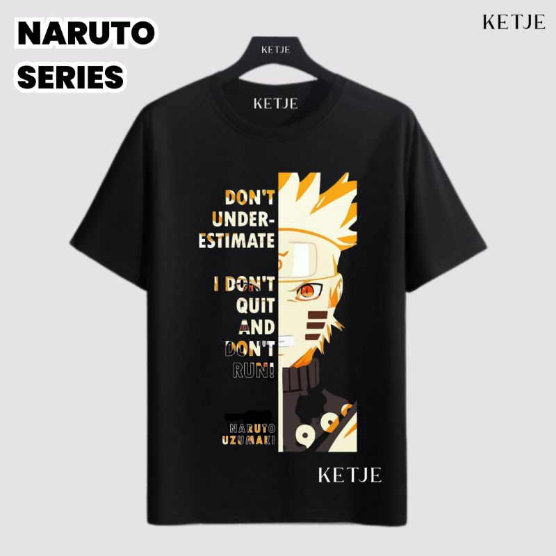 Naruto Uzumaki 3 Premium Anime Manga Series เสื้อยืดผู้ชายและผู้หญิง | Distro เสื้อยืดสําหรับผู้ชายแ