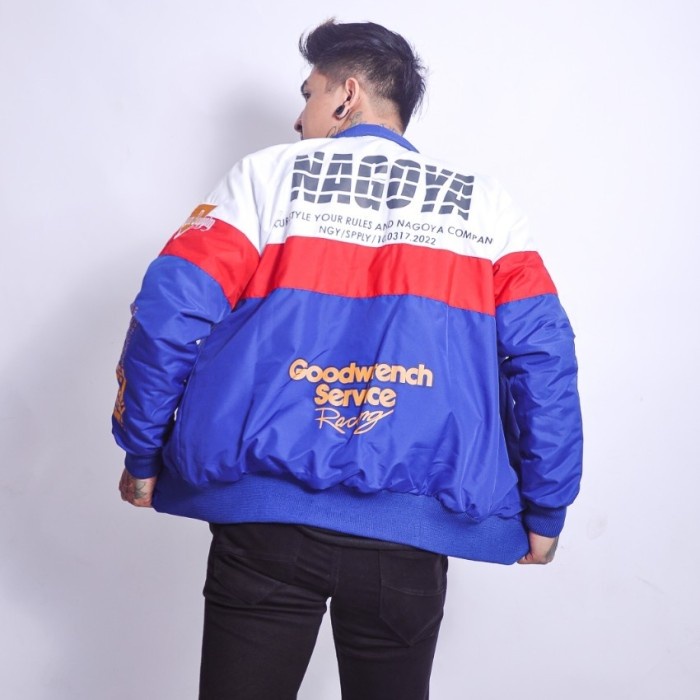 Vintage Nascar Jacket เสื้อแจ็คเก็ตผู้ชาย Premium Racing Jacket เสื้อแจ็คเก็ตผู้ชาย Nascar - WR 1, M