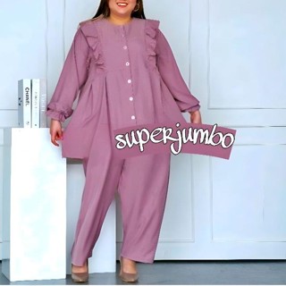 Marcela SET SUPER JUMBO XXXL LD 130 CRINKLE AIRFLOW/ SETCEL ชุดจัมโบ้/SETCEL ผู้หญิง ใหม่ล่าสุด ชุดจัมโบ้ พรีเมี่ยม// MARCELA SET JUMBO// HIJAB เสื้อผ้าผู้หญิง