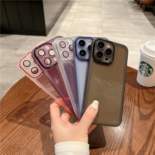 เคสโทรศัพท์มือถือ แบบนิ่ม ป้องกันเลนส์กล้อง คุณภาพสูง สําหรับ iPhone 14 13 12 11 Plus Pro x xsmax xr 7 8