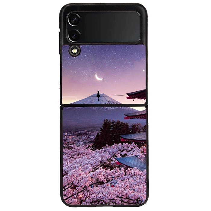 เคส Samsung Galaxy Z Flip 3 Z Flip 4 Japanese Night DF301