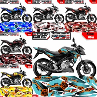 สติกเกอร์ Vixion new advance Striping Variation Yamaha Vixion Decal Vixion 2017 สําหรับติดตกแต่งรถยนต์