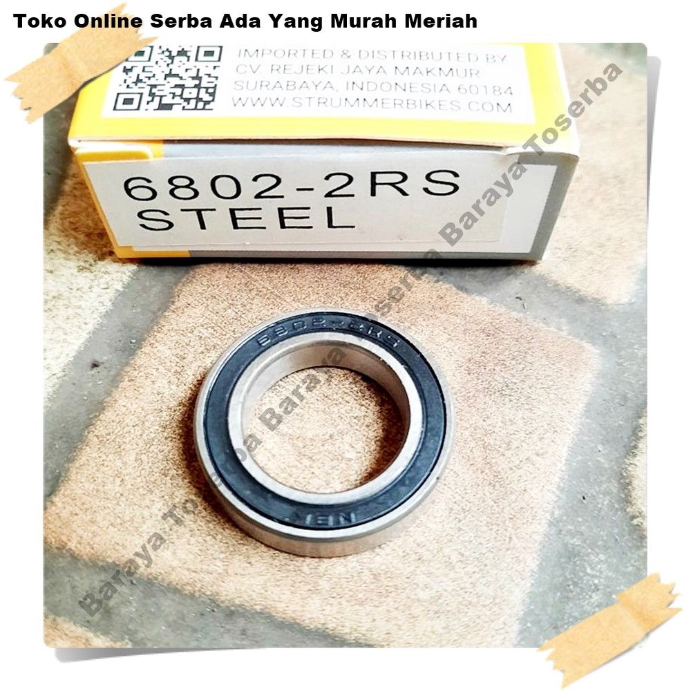 Laher BEARING STEEL BIKE HUB STRUMMER 6802 2RS อะไหล่จักรยาน