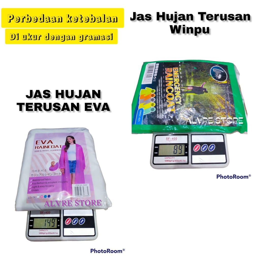 .!!!.. เสื้อกันฝน Eva CONTINUOUS / เสื้อกันฝนสําหรับผู้ใหญ่กึ่งโปร่งใสธรรมดา / เสื้อกันฝน