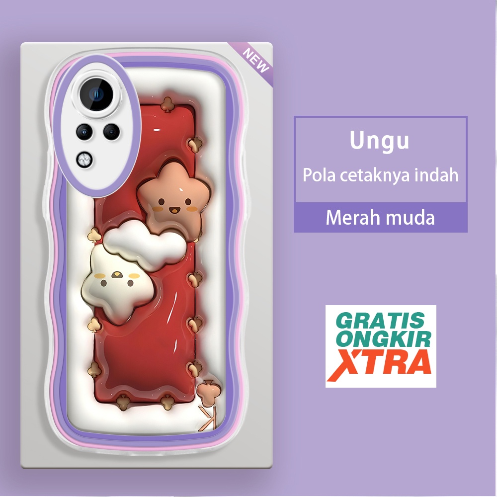 Infinix Note 12 11 10 8 G88 10Pro Pro Nfc 3D Case Cute Star Cloud Baby Kesing hp cassing jelly acces