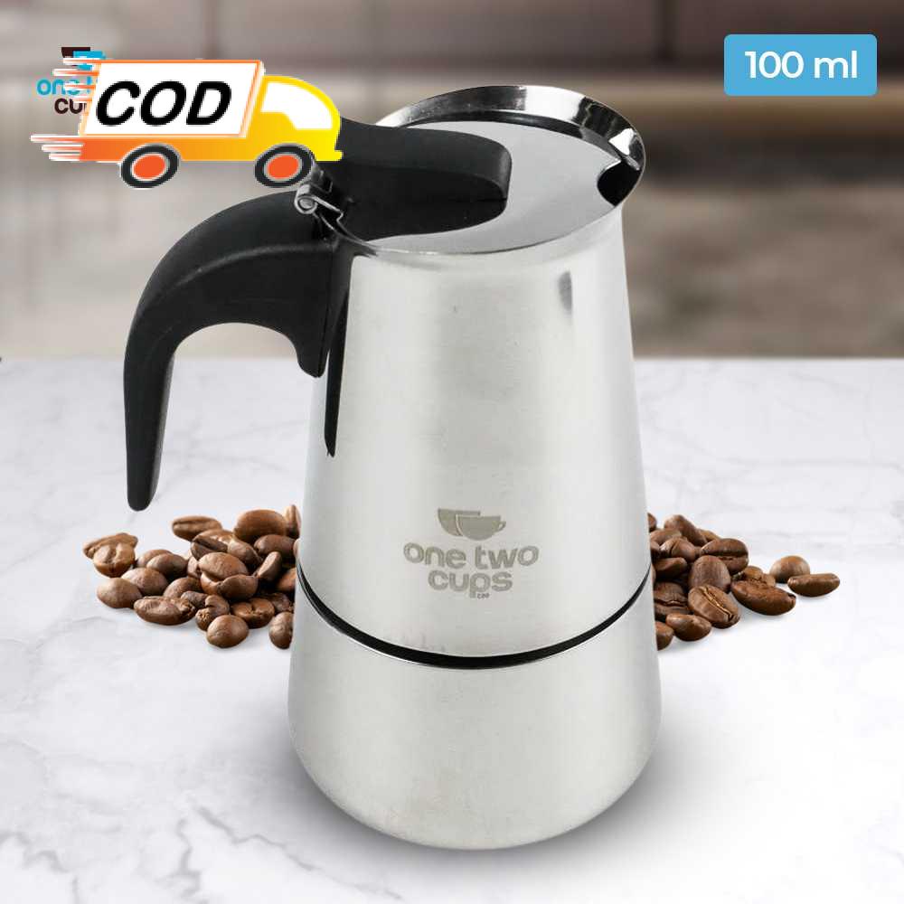 เครื่องชงกาแฟเอสเปรสโซ่ Moka Pot หม้อกาแฟสแตนเลสเตากรองกาแฟที่ใช้งานได้จริง