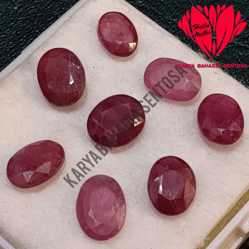 MERAH Natural Ruby Red Gemstone Oval Cutting Signature Collection