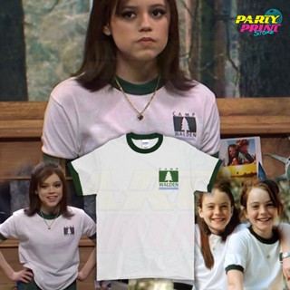 Partyprintstore เสื้อยืด พิมพ์ลายภาพยนตร์ Raglan 3/4 The Parent Trap Camp Walden Jenna Ortega สําหรับครอบครัว