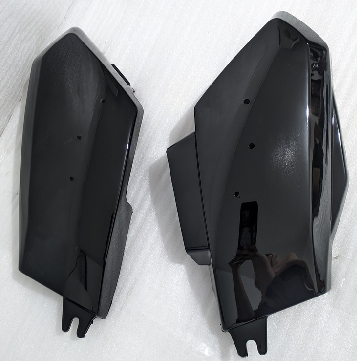 RAJAWALI MOTOR - Side Box Astrea Prima 1989 1990 1991 สีดํา (1 คู่) WIN | ผ้าคลุมรถมอเตอร์ไซค์ฮอนด้า