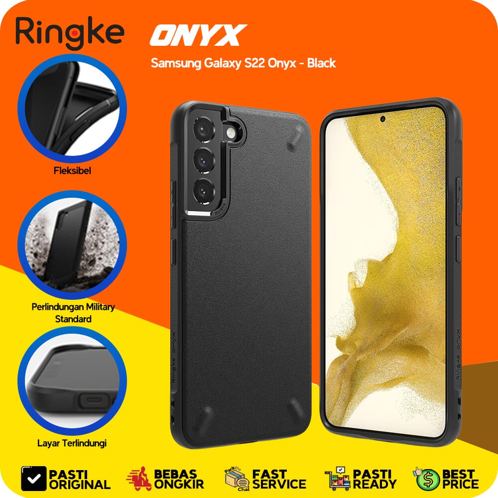Ringke Galaxy S22 Ultra / S22 Plus / S22 Onyx กันกระแทก Softcase - S22-Black