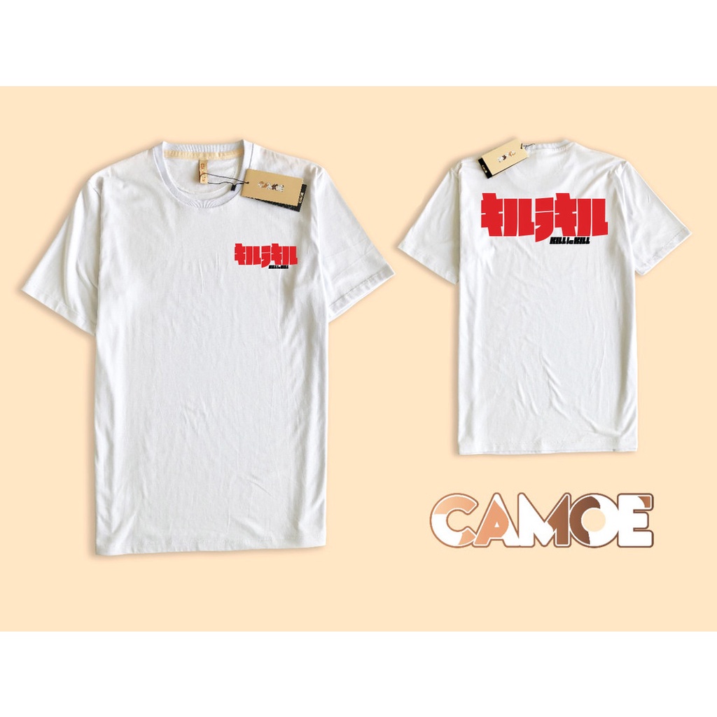 Kill La Kill Logo เสื้อยืดหน้าหลังอะนิเมะญี่ปุ่น