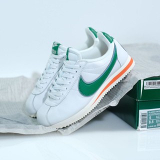 Nike Classic Cortez Stranger Things Hawkins รองเท้าผ้าใบ สีขาว สีเขียว