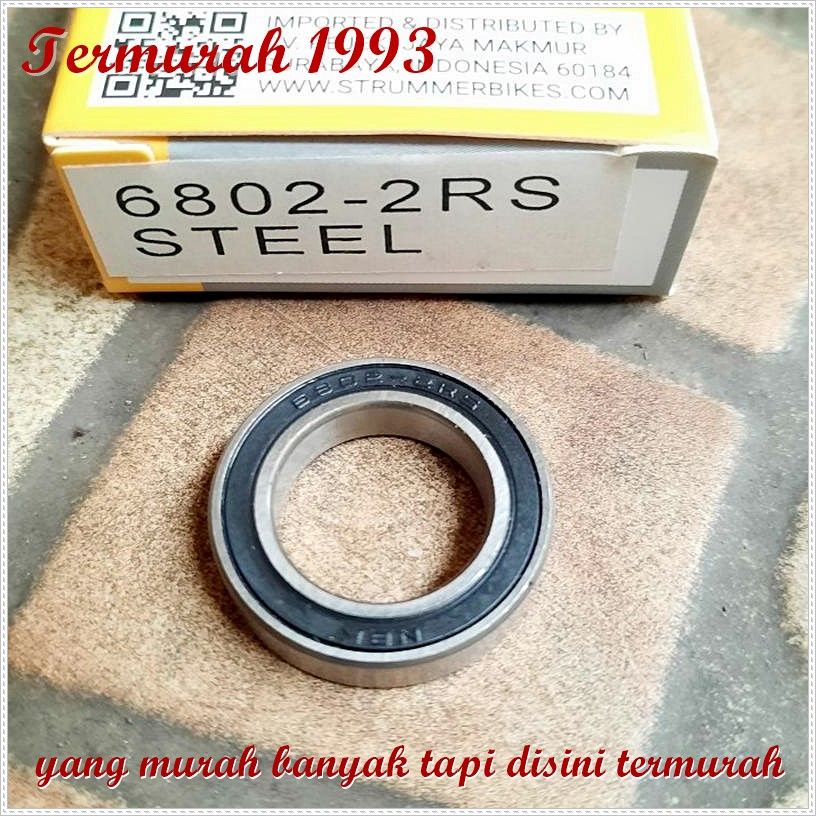 Laher BEARING STEEL BIKE HUB STRUMMER 6802 2RS อะไหล่จักรยาน