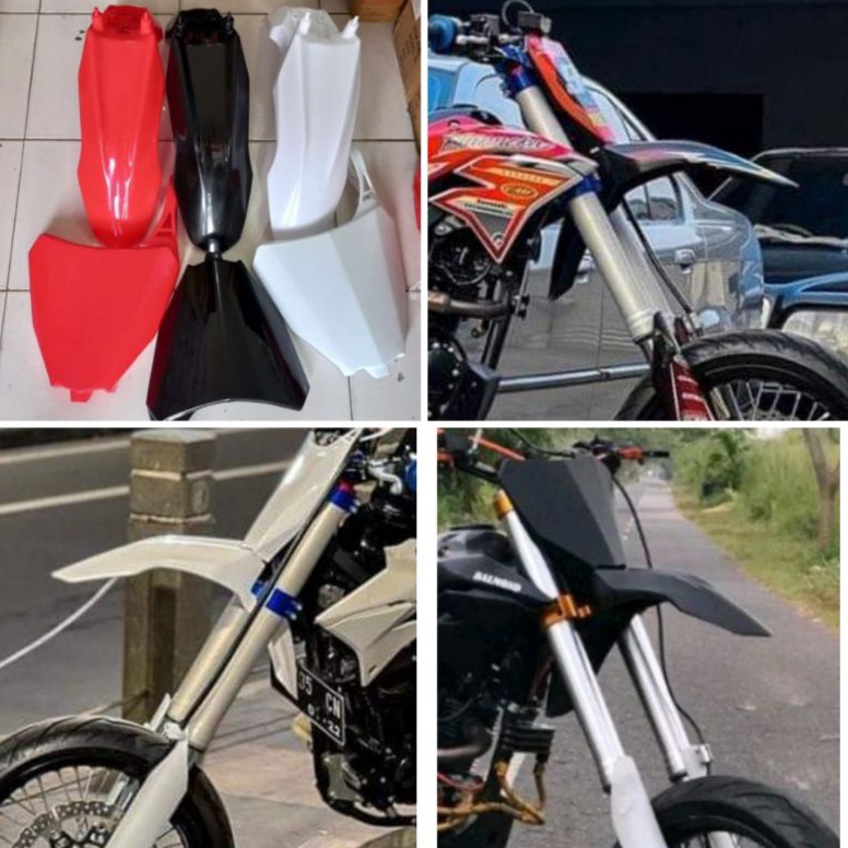 สต็อกใหม่!. บังโคลนหน้า crf 110 + crf 250/450 supermoto klx crf wr บอร์ด dtracker