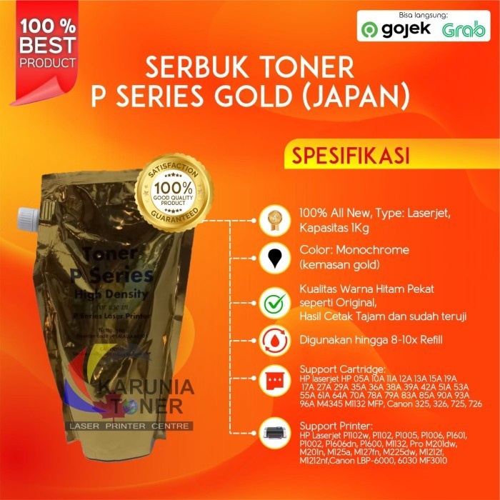 Mono Laserjet P-Series Gold Toner Powder CF281A/X M601 M602 M603 4555 ทอง