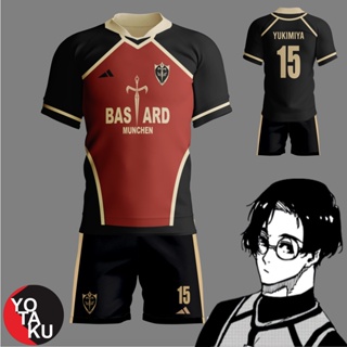 เสื้อคอสเพลย์ การ์ตูนอนิเมะ Bastard Munchen Kenyu Yukimiya สีฟ้า แบบครบชุด