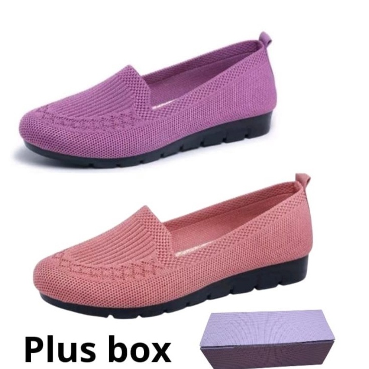 QM8hj รองเท้าผ้าใบผู้หญิงนําเข้าพื้นยางสีดํา 101 K72 ✻พร้อมแล้ว