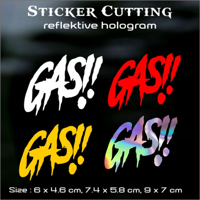 สติ๊กเกอร์ตัด REFLECTIVE HOLOGRAM GAS STICKER VARIATION MOTORCYCLE BODY HELMET AND CAR GLASS WATERPR