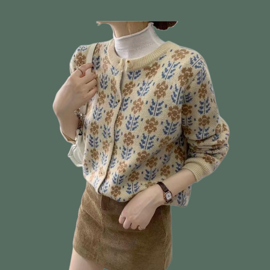 Monica KOREAN KNITTED CARDIGAN OUTER SWEATHER เกาหลีผู้หญิง SWETER PREMIUM KNITTED MATERIAL