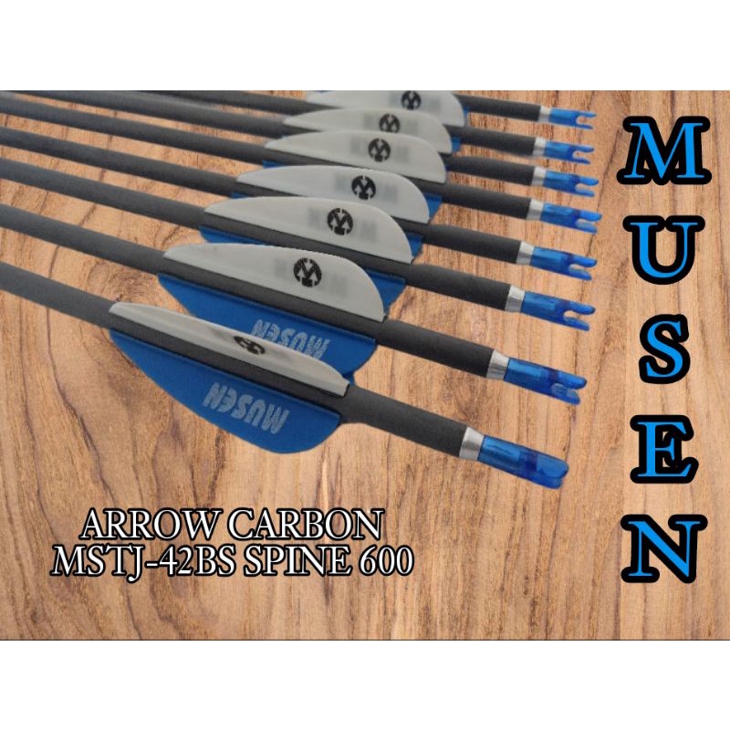 MUZEN Carbon MSTJ 42BS OD5.7mm ID4.7mm Spine 600 วัสดุเหล็ก
