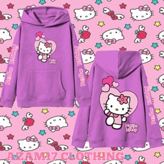 เสื้อแจ็กเก็ตกันหนาว มีฮู้ด ลาย Hello Kitty Sanrio สําหรับเด็กผู้ชาย และเด็กผู้หญิง