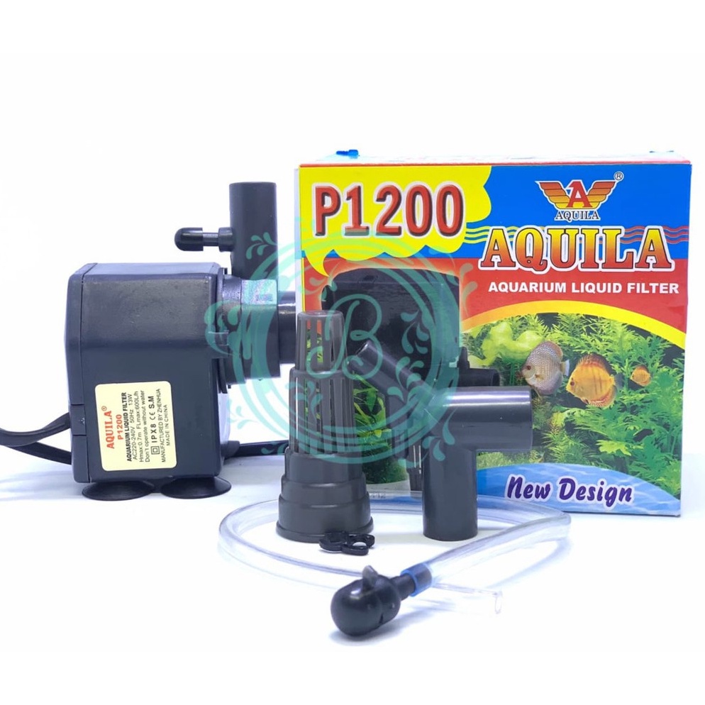 ล่าสุด Aquila P1200 Aquila 1200 P 1200 Submersible Water Pump สําหรับ Aquarium, Hydroponic Pond