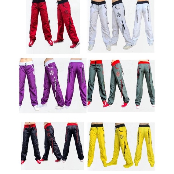 พร้อม กางเกงคาร์โก้กีฬาผู้หญิง zumba