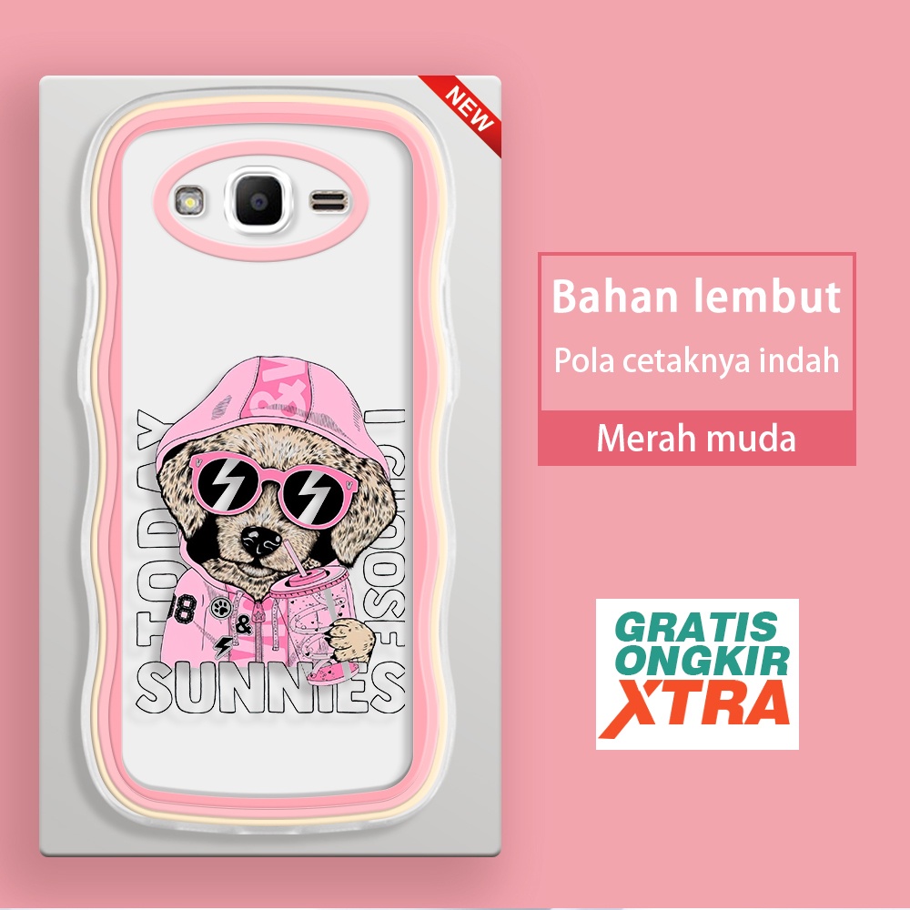 Samsung J7 J2 J7Pro J7Prime Pro Prime 2017 แฟชั่น Cool Dog Kesing hp Casing jelly อุปกรณ์เสริม Soft 