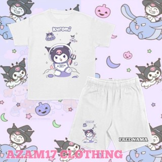 เสื้อยืดแขนสั้น พิมพ์ลายตัวอักษร My Kuromi Sanrio สําหรับเด็กผู้ชาย และเด็กผู้หญิง