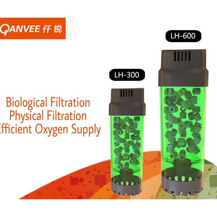 ราคาที่ถูกที่สุด QANVEE LH 300 LH 600 Kaldeness กรองชีวภาพ กรองเตียงเคลื่อนที่