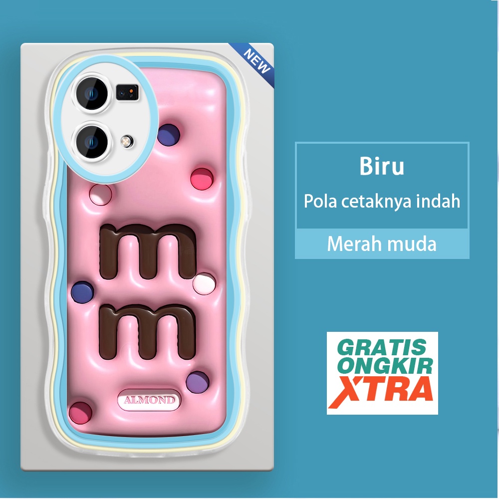 OPPO Reno 8 9 8Z 8T 5G 4G 3D M&M s Kesing hp cassing jellyอุปกรณ์เสริมนุ่มใหม่ปลอกอ่อน