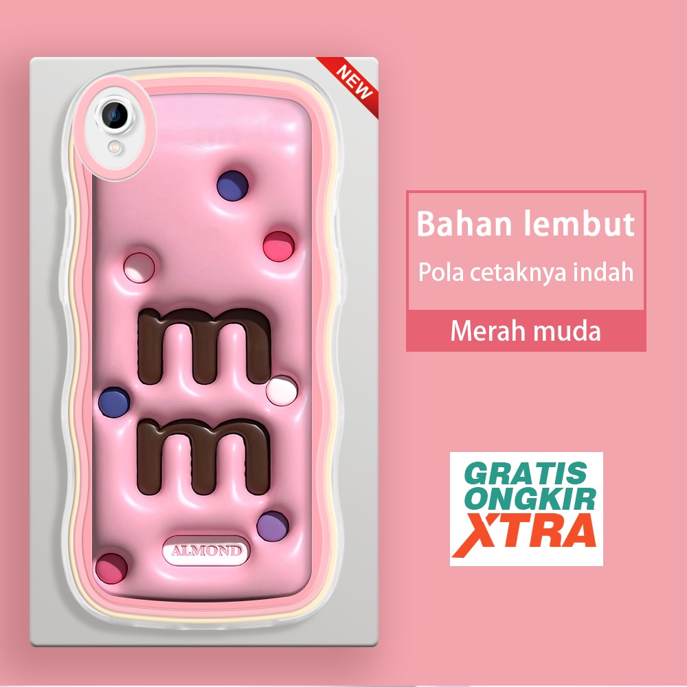 VIVO Y91C Y71 Y67 Y83 Y95 Y91 Y85 Y81 Y81I Y75 Y71I 5G 3D M&M s Kesing hp cassing jellyอุปกรณ์เสริมน