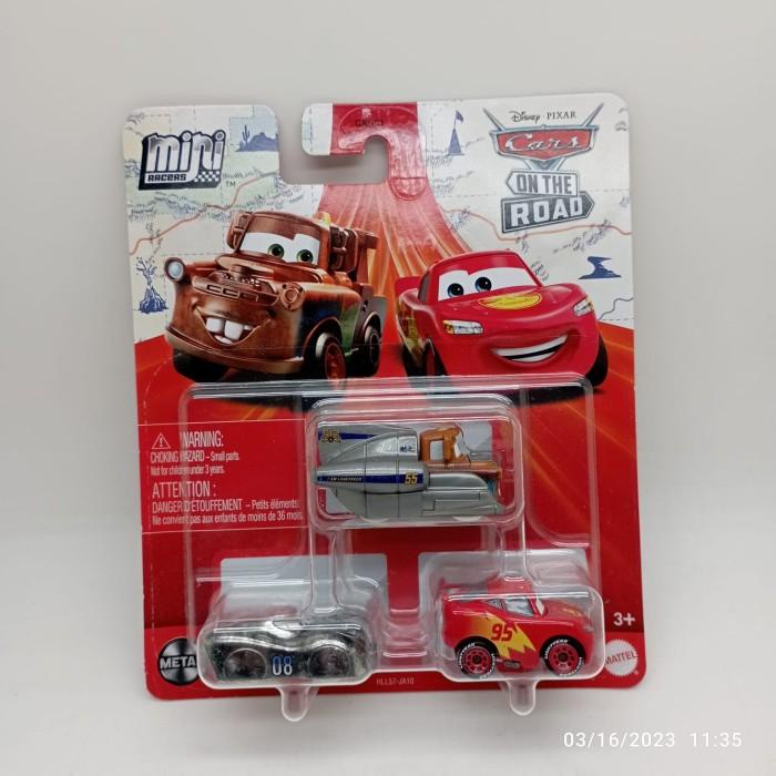 Disney Cars Mini Racers Speed Mater McQueen Datz Jammin 3 แพ ็ ค 2023