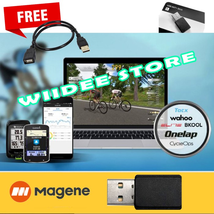 อะแดปเตอร์รับสัญญาณ Magene USB ANT Stick Dongle - ZWIFT onelap