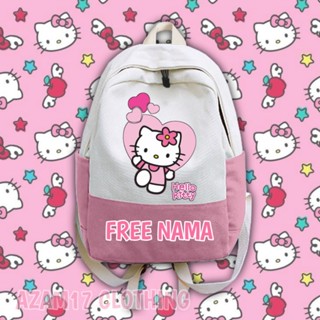 SANRIO กระเป๋าเป้สะพายหลัง พิมพ์ลาย Hello Kitty สําหรับเด็กอนุบาล ผู้ชาย และผู้หญิง