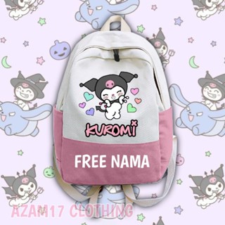 My Kuromi กระเป๋าเป้สะพายหลัง กระเป๋านักเรียน พิมพ์ลายตัวอักษร Sanrio สําหรับเด็กอนุบาล