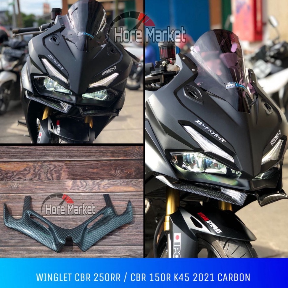 ขายที่สุด WINGLET CBR 250RR CARBON WINGLET CBR 150R 2021 2022 K45R FACELIFT CBR 150 R 2022 V4 รุ่น 4