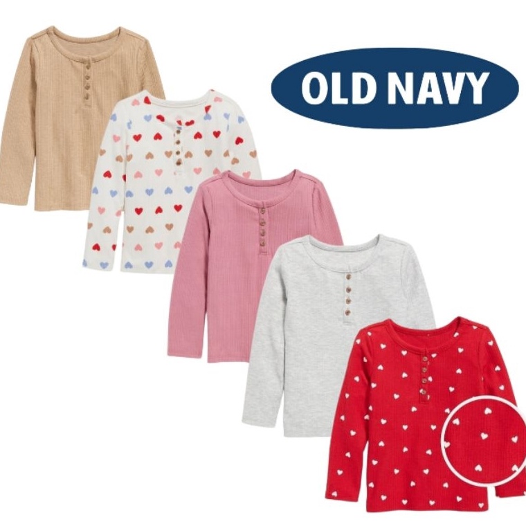 Viral Rib Henley Kids Top on