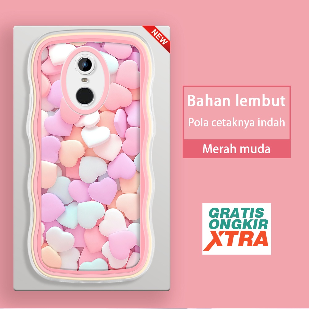 Redmiหมายเหตุ4 8 9 11S 10 10T 10S 11 SE 5G POCO M3 Pro 4Gเคสโทรศัพท์ที่มีสีสัน3D Love PillรูปแบบWave