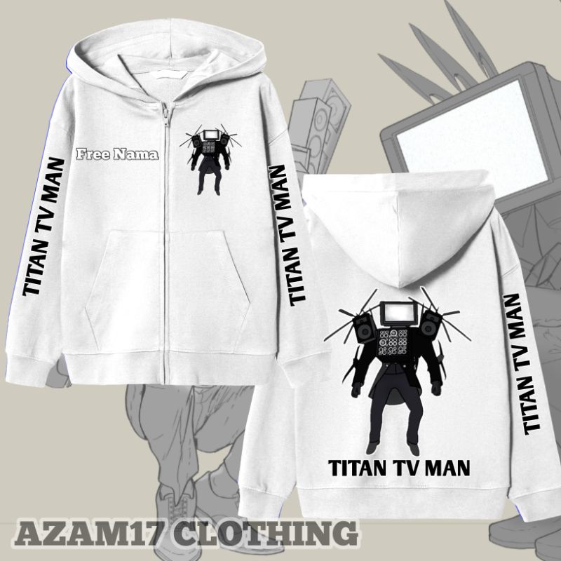 เสื้อแจ็คเก็ตซิปhoodieเด็กtitan Tv Manฟรีเพิ่มชื่อSkibidiห้องน้ําTitan Tv Manอัพเกรดเสื้อผ้าเด็กชายหญิง