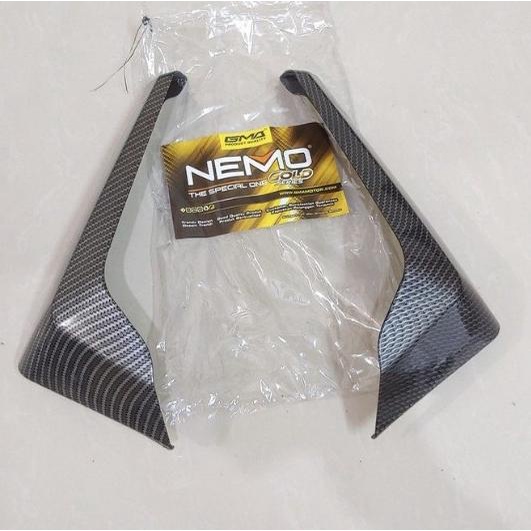 Nmax 155 old Carbon nemo Front Leg Winglet - nmax Front Footrest