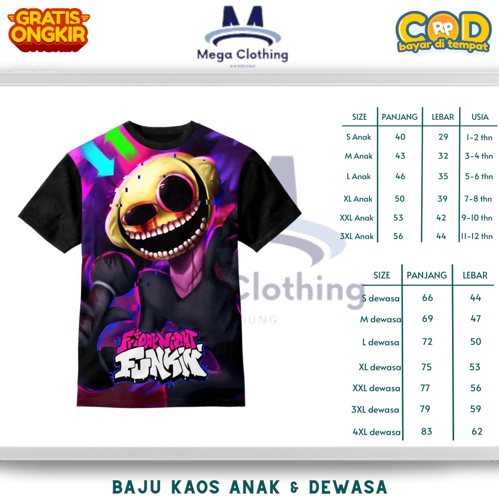 Friday Night Funkin Monster เสื้อยืดสําหรับเด็กและผู้ใหญ่ - เสื้อผ้าคู่สําหรับเด็กและผู้ใหญ่ Friday 