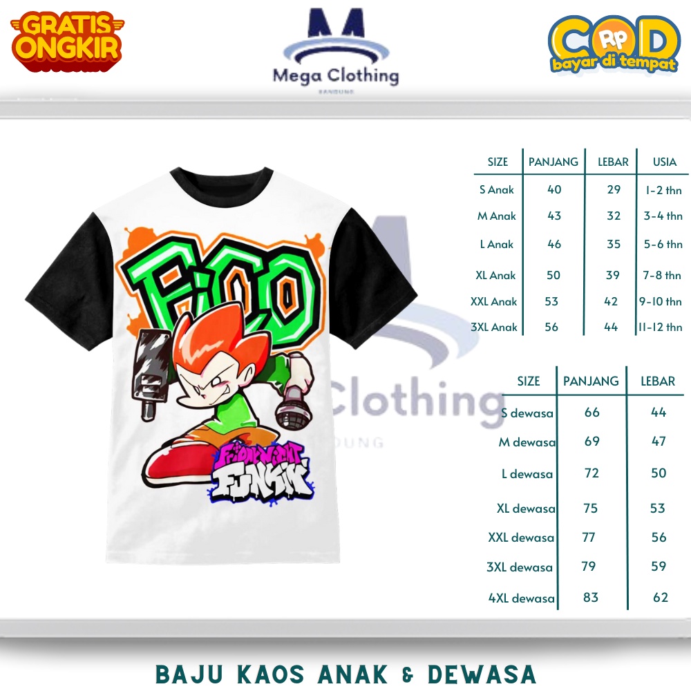 Friday Night Funkin Pico เสื้อยืดสําหรับเด็กและผู้ใหญ่ - เสื้อผ้าคู่สําหรับเด็กและผู้ใหญ่ Friday Nig