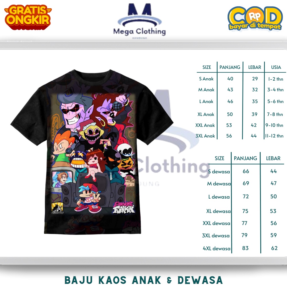 Friday Night Funkin Art Work เสื้อยืดสําหรับเด็กและผู้ใหญ่ - เสื้อผ้าคู่สําหรับเด็กและผู้ใหญ่ Friday