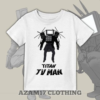 เสื้อยืด พิมพ์ลาย Titan Tv Man Skibidi toilet Tv Man Boss สําหรับเด็กผู้ชาย และเด็กผู้หญิง