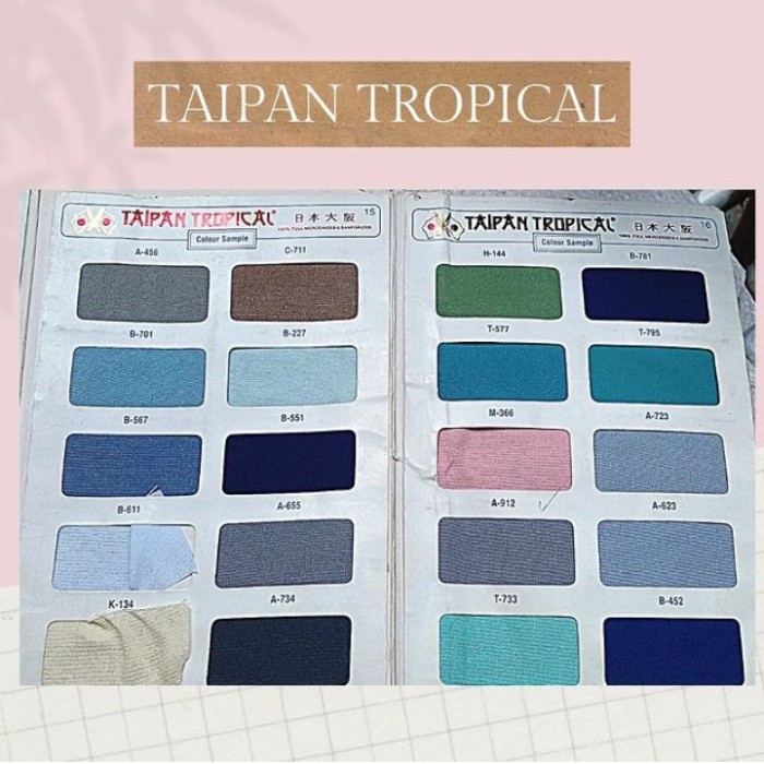 Tropical/drill Taipan Fabric ขายปลีก